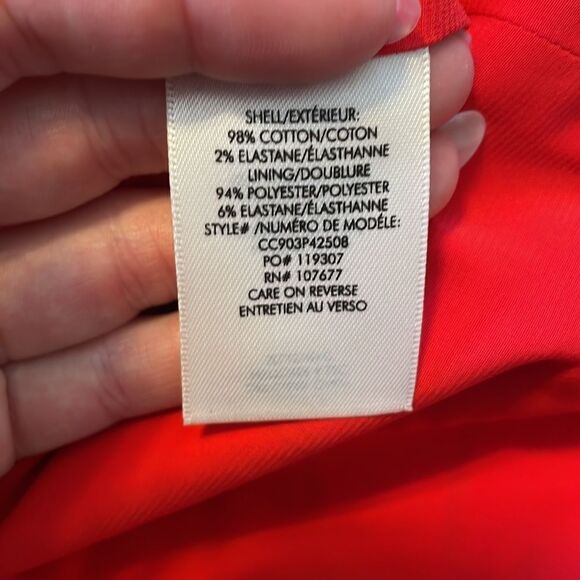 Alice + Olivia Kirby Floral Fit-N-Flare Mini Dress Red - Picture 8 of 9